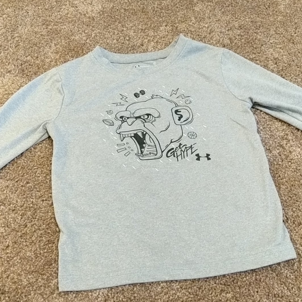 3T Under Armour long sleeve grey shirt